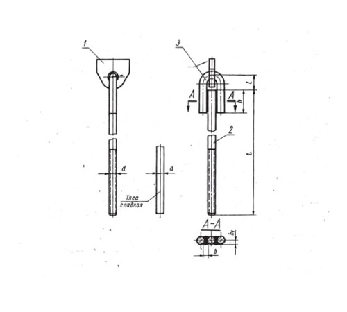 Проушины с тягой подвесок стальных трубопроводов в Гродно
