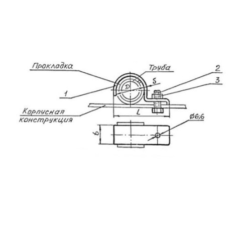 Подвески судовых трубопроводов Тип 6 в Гродно
