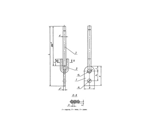 Тяги с серьгой для подвесок трубопроводов в Гродно