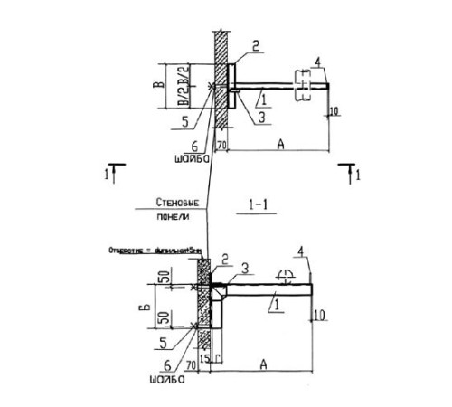 Крепления к стеновым панелям для трубопроводов в Гродно