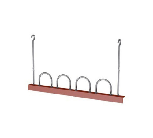 Подвески четырех труб на опорном уголке в Гродно