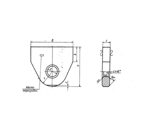 Проушины подвесок стальных трубопроводов в Гродно