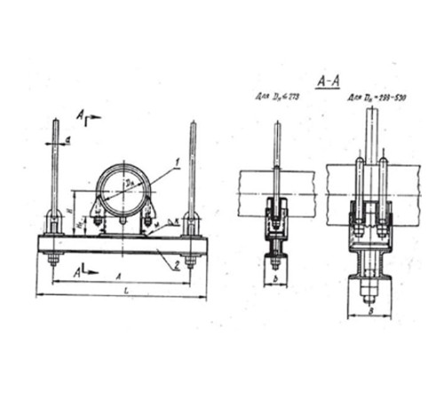 Блоки опорные хомутовые подвесок трубопроводов в Гродно