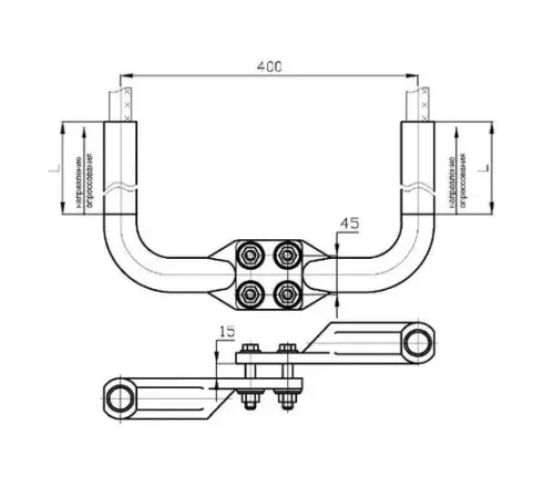 Аппаратные зажимы типа 2А4А в Гродно для ЛЭП