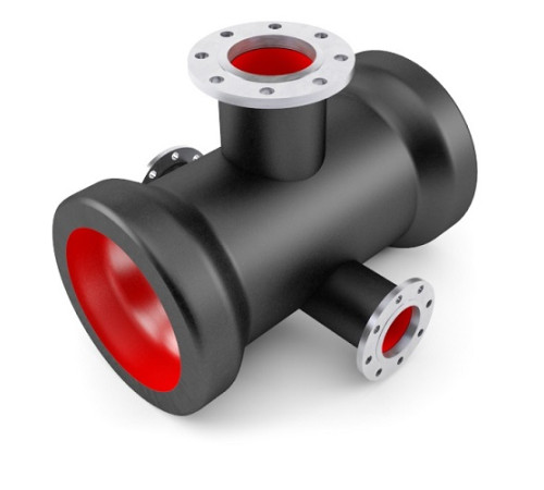 Кресты чугунные фланец-раструб с пожарной подставкой в Гродно