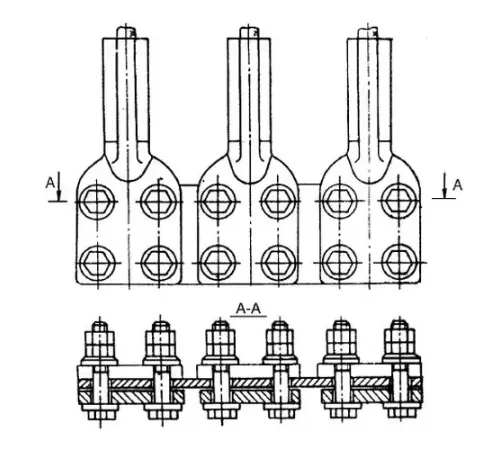 Аппаратные зажимы типа 3А4А в Гродно для ЛЭП