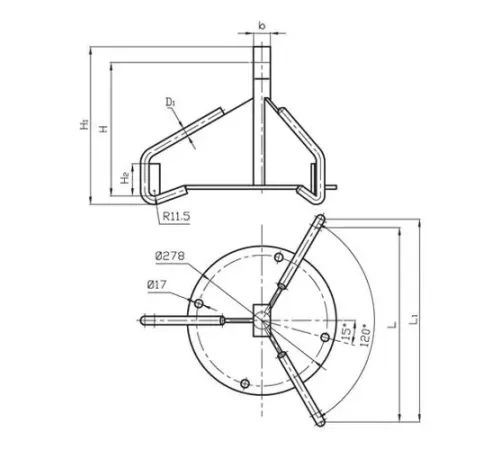 Коромысла лучевые типа КУ для ЛЭП в Гродно