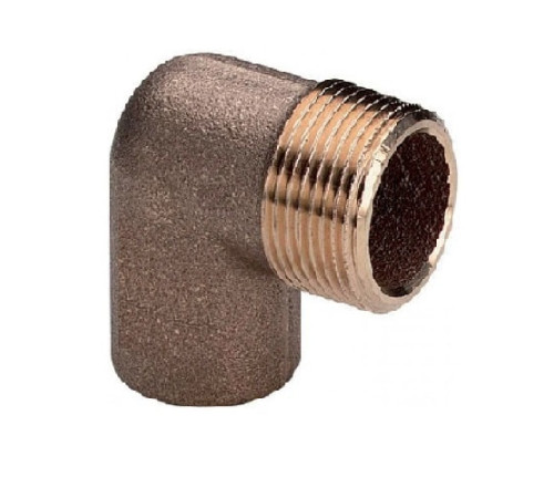Медные угловые переходы с наружной резьбой в Гродно