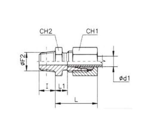 Штуцеры ввертные с конической резьбой TN93 в Гродно