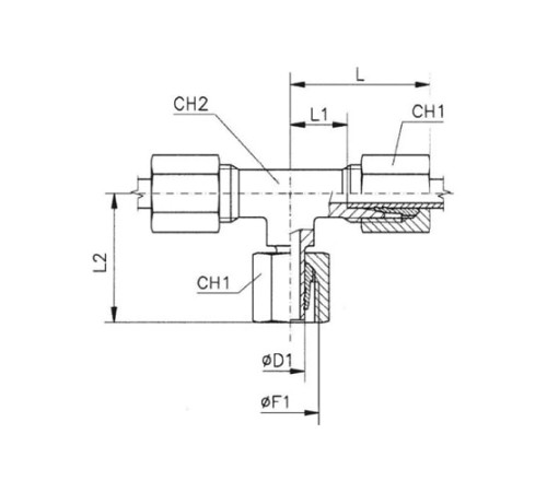 Тройники соединители (ш-г-ш) TN120 в Гродно с доставкой