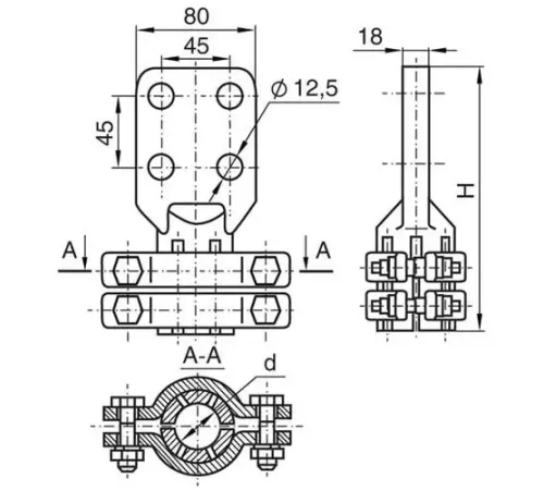 Аппаратные зажимы АШМ в Гродно для ЛЭП