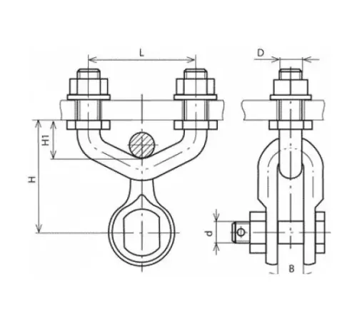 Узлы крепления типа КГП для ЛЭП в Гродно