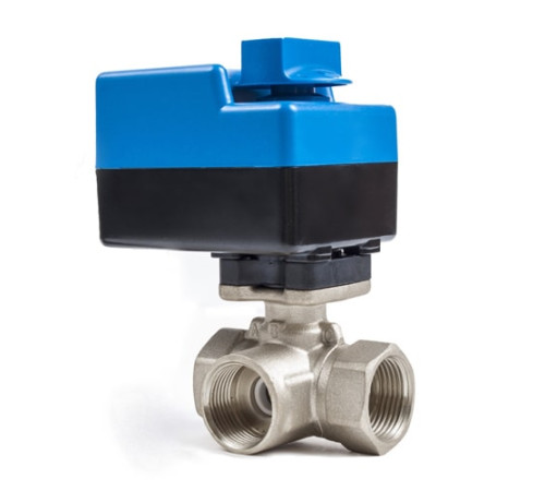 Трехходовые шаровые муфтовые краны с приводом в Гродно