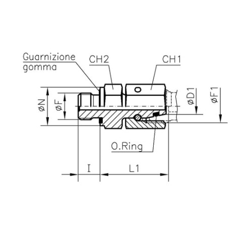 Штуцеры ввертные с уплотнением TN426 M в Гродно