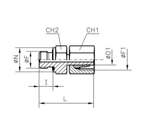Штуцеры ввертные с уплотнением TN126 GG-M в Гродно