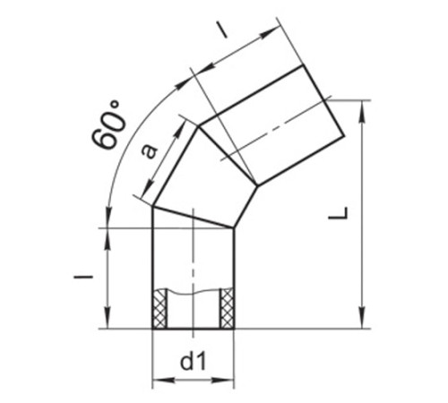 Оболочки на теплоизоляционные отводы 60° в Гродно