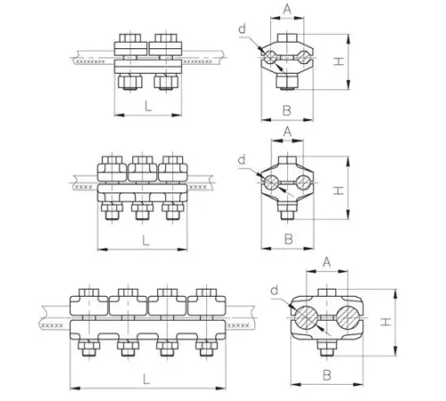 Плашечные зажимы типа ПА для ЛЭП в Гродно