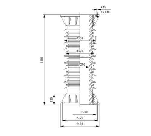 Фарфоровые армированные покрышки ПКДА для конденсаторов в Гродно