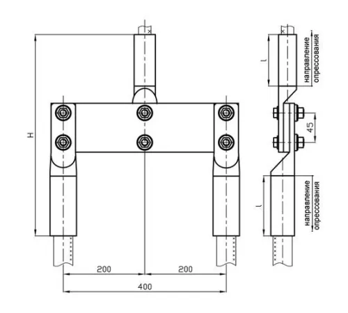 Переходные зажимы ППТ для ЛЭП в Гродно и Беларуси