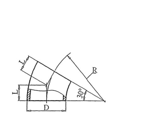 Теплоизоляционные отводы 30 градусов в Гродно