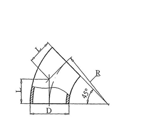 Теплоизоляционные отводы 45 градусов в Гродно