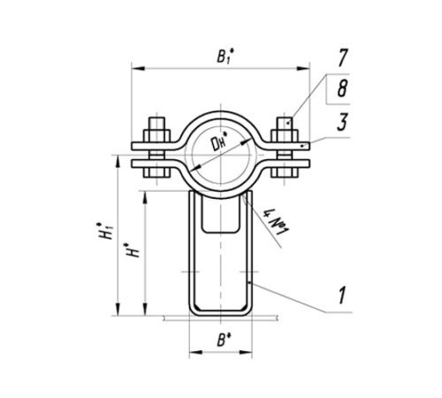 Опоры ТПР.05.11(4).00.000 в Гродно для трубопроводов