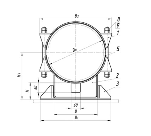 Опоры ТПР.05.24(3) для труб в Гродно