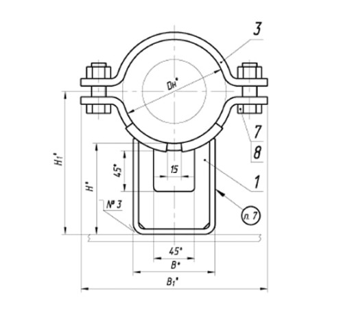 Опоры ТПР.08.73.00.000 для трубопроводов в Гродно