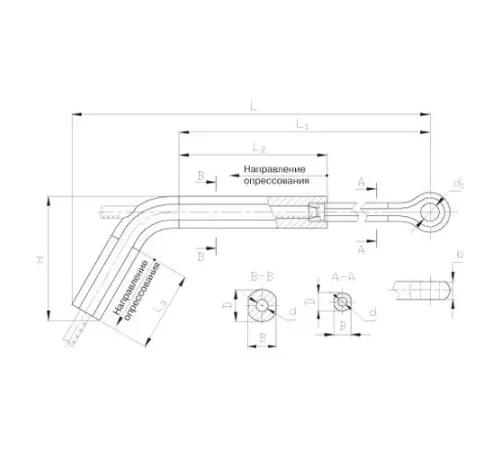 Натяжные прессуемые зажимы ТРАС в Гродно для ЛЭП